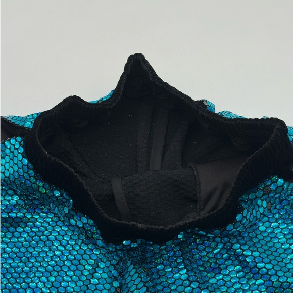 Shiny Sequin Sparkly Shorts for Men Straight Leg Partywear Rave Party Size M - Picture 7 of 13